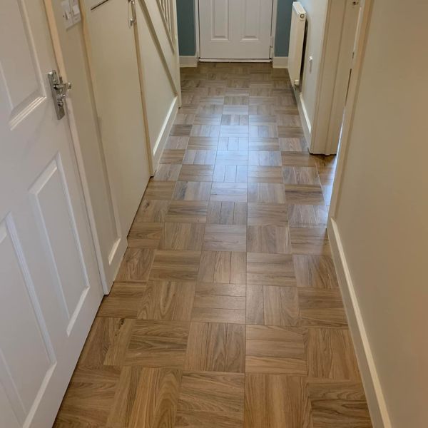 European Oak Parquet Small fitted in hallway