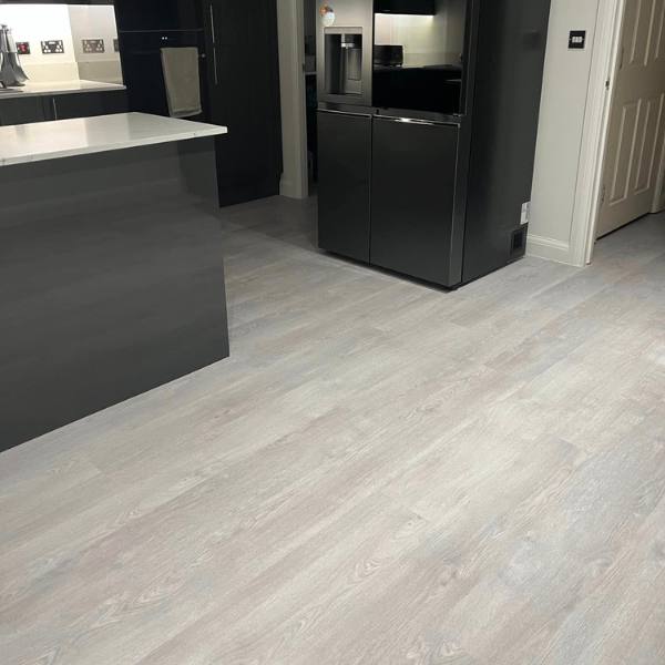 Moduleo LVT - Sherman Oak fitted in a kitchen / dining room in Northamptonshire