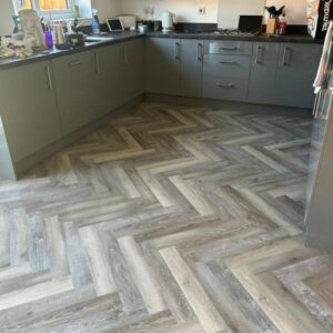 Sierra Exempla LVT - Berkeley Oak Parquet installed in a Kitchen in Northampton