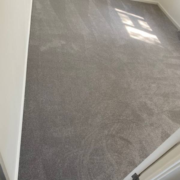 Pride Twist Carpet in Grey installed in a bedroom in Telford