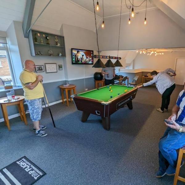 Carpet Tiles installed at The Hanslope Working Mens Club in Northamptonshire