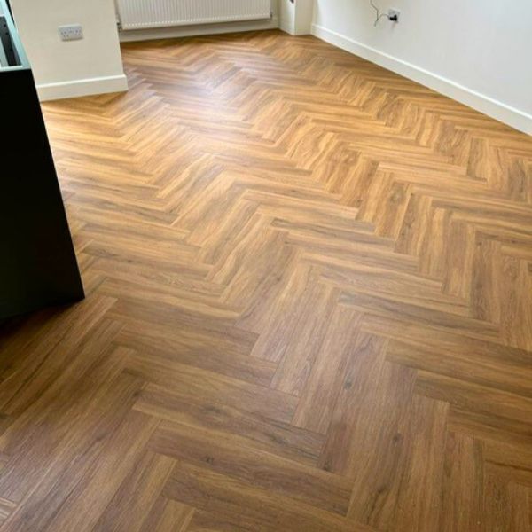 Brampton Chase LVT - California Oak - Herringbone in Northamptonshire