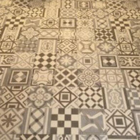 Patterned Sheet Vinyl Tile