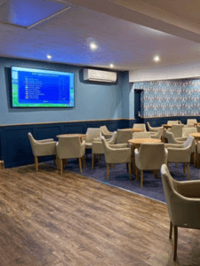 Vinyl flooring installed at The Club in Hanslope